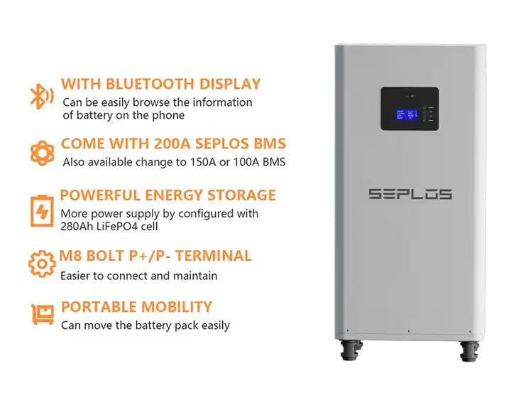 Acumulator Solar Seplos Mason 14.3 kWh 48V Lifepo4
