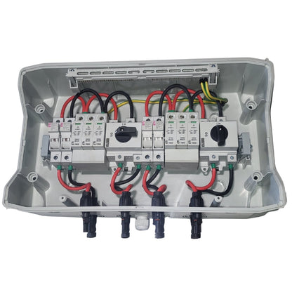 Tablou DC fotovoltaic 1000V echipat 2 stringuri, IP66, ETI