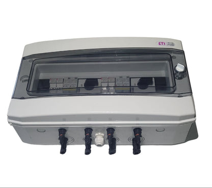 Tablou DC fotovoltaic 600V echipat 2 stringuri, IP66, ETI