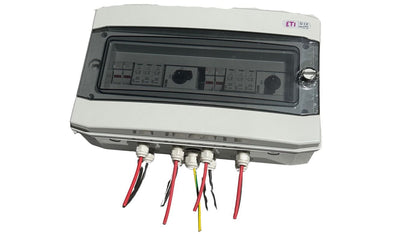 Tablou DC fotovoltaic 1000V echipat 2 stringuri, IP66, ETI-