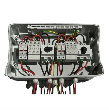 Tablou DC fotovoltaic 1000V echipat 2 stringuri, IP66, ETI-