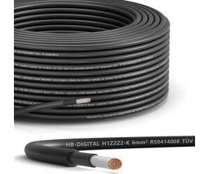Cablu solar H1Z2Z2-K 1 x 6 mmp negru