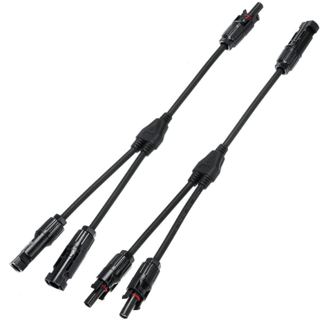 Set conectori MC4 tip Y 2 în 1 pentru cablu solar fotovoltaic